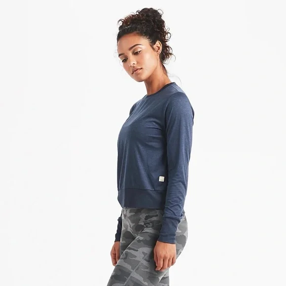 Vuori Women's Daydream Crew Ink Heather Medium - Picture 1 of 4